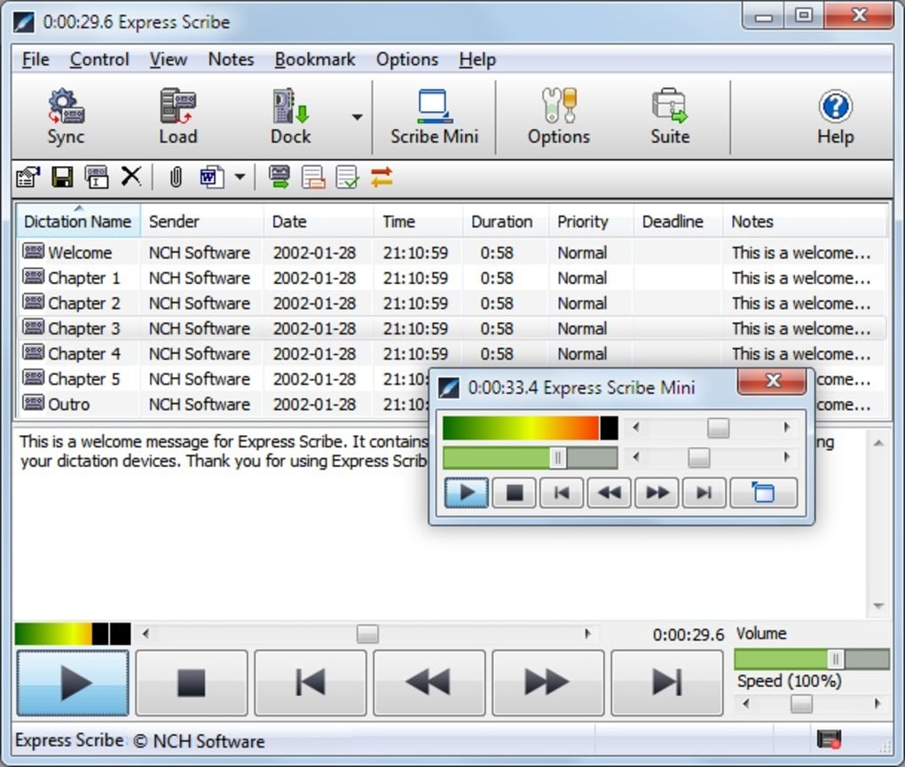 express scribe pro software
